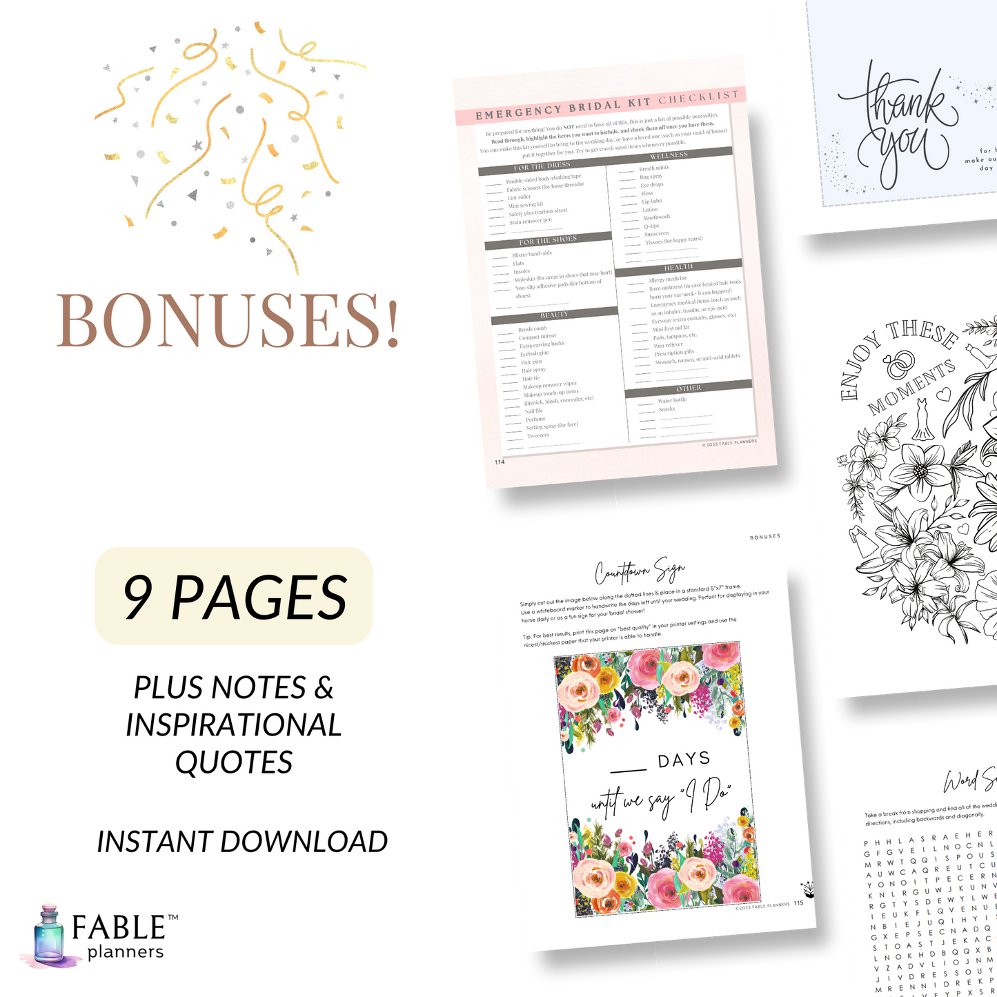 The Ultimate Wedding Dress Planner | PDF Instant Download